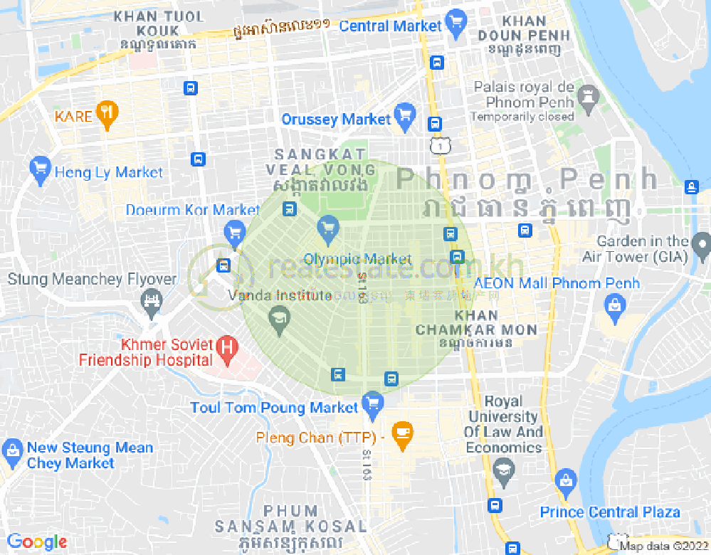 ផែនទី អូឡាំពិក, បឹងកេងកង, ភ្នំពេញ