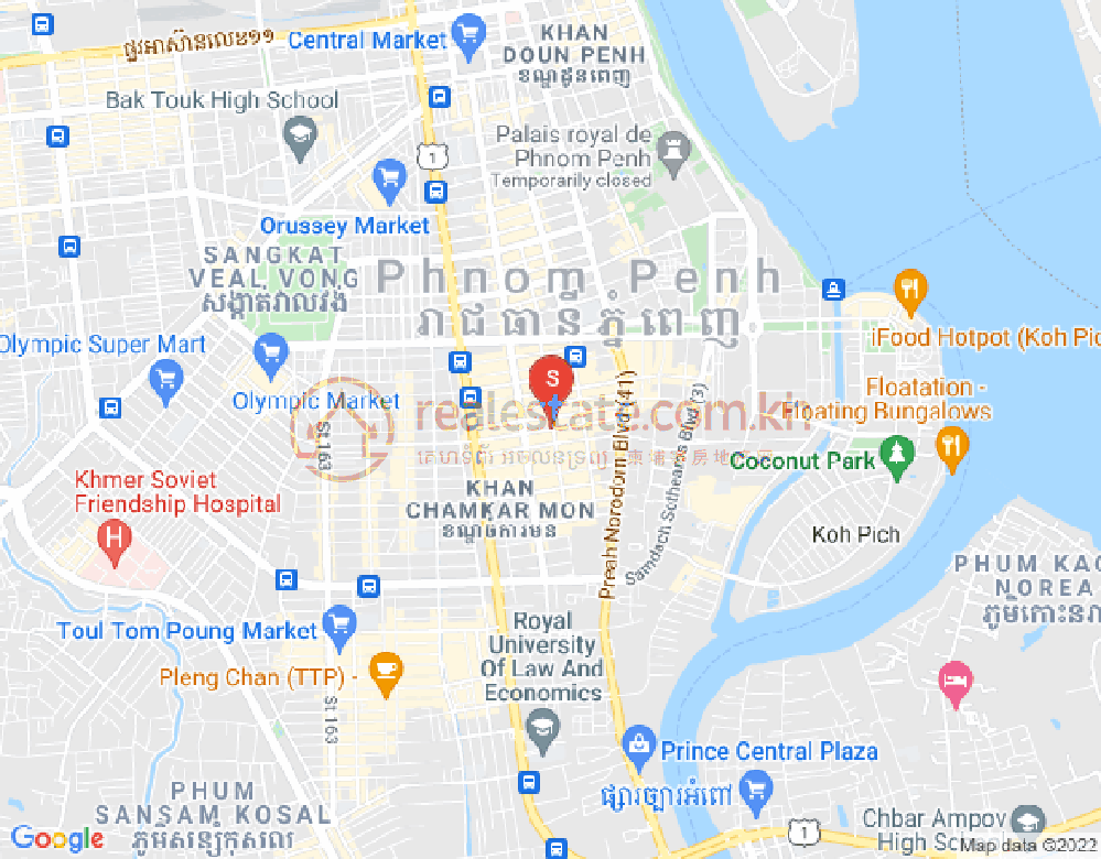 ផែនទី បឹងកេងកង១, បឹងកេងកង, ភ្នំពេញ