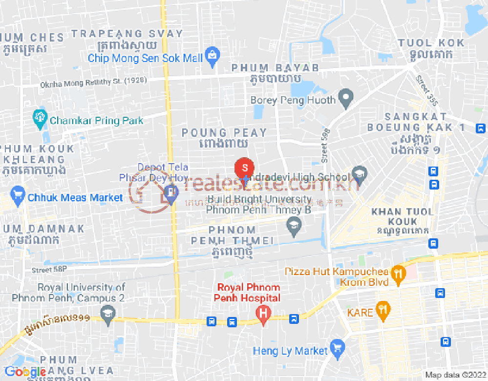 新金边, 森速区, 金边地图