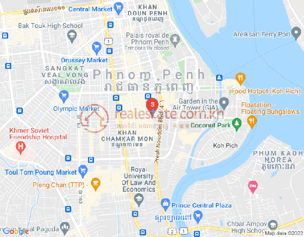 ផែនទី បឹងកេងកង១, បឹងកេងកង, ភ្នំពេញ