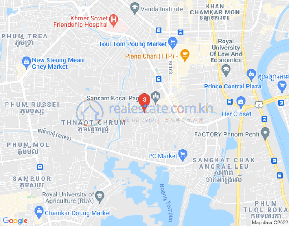宣邦屯门1, 棉芷区, 金边地图