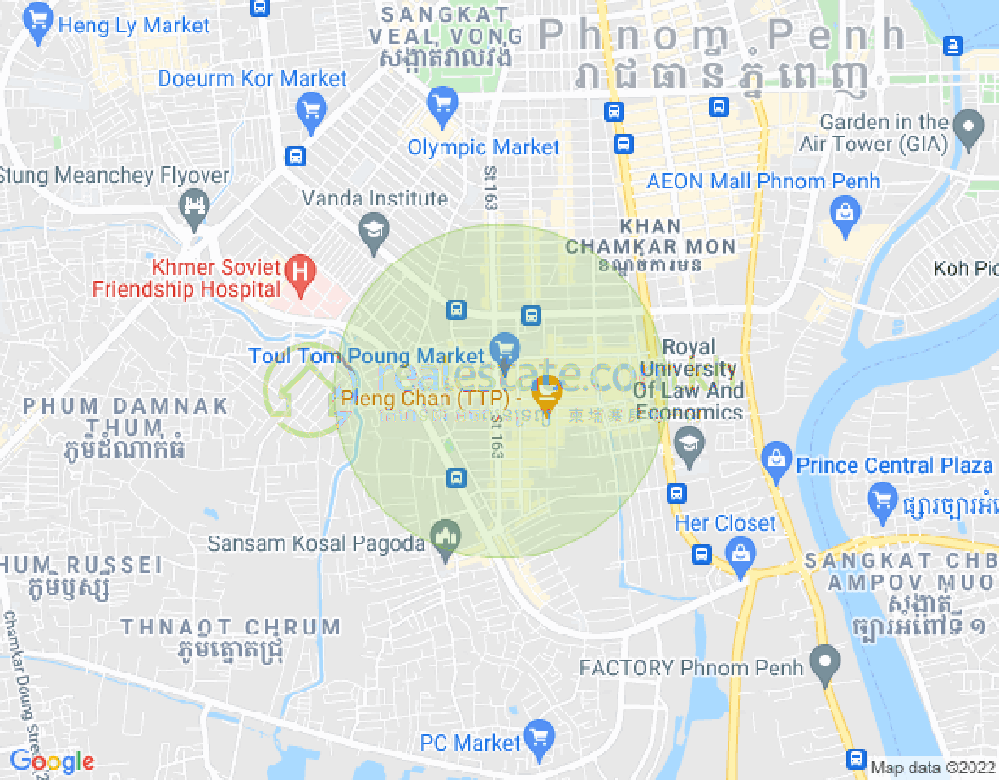 แผนที่ ตวลตุมปุง 1, จัมการมอน, พนมเปญ