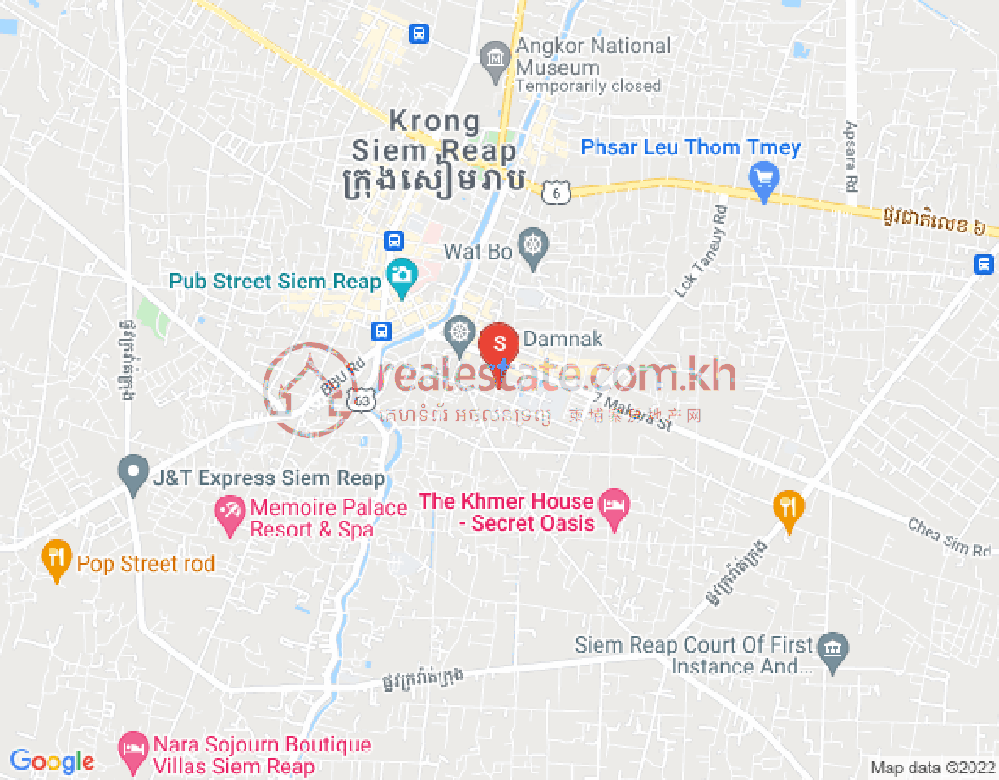 แผนที่ สลากอมเริก, เสียมเรียบ