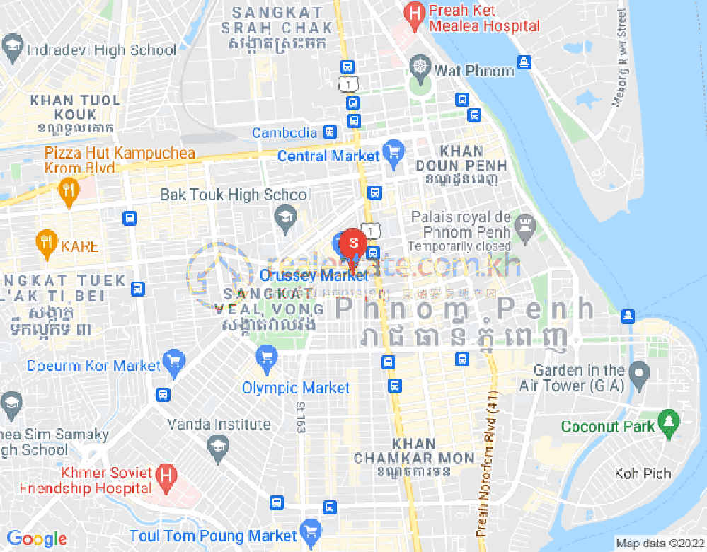 Boeung Prolit分区, 马卡拉区, 金边地图