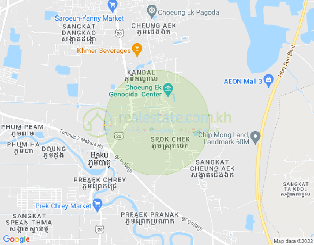 Mapa: Borey Phnom Penh Thmey | The Radient Park