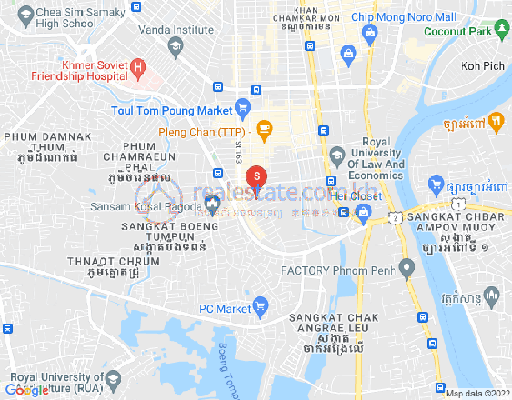 แผนที่ Boeung tumpun, เมียนเจ็ย, พนมเปญ