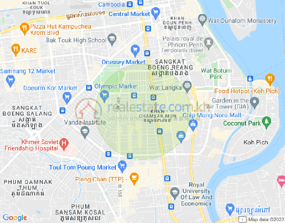 ផែនទី បឹងកេងកង២, បឹងកេងកង, ភ្នំពេញ