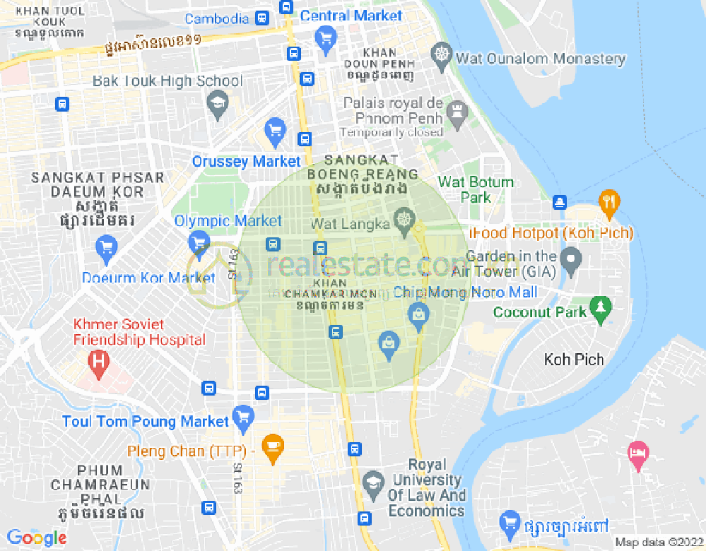 ផែនទី បឹងកេងកង១, បឹងកេងកង, ភ្នំពេញ