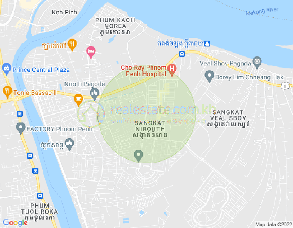 Nirouth分区, 铁桥头区, 金边地图