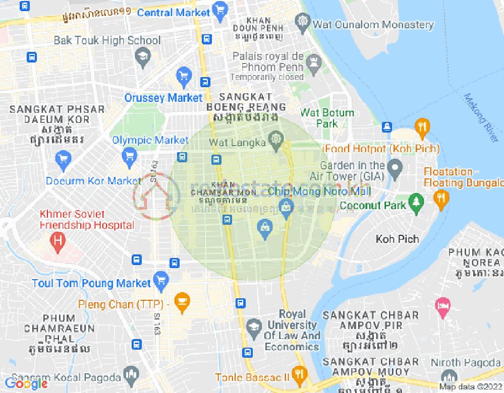 แผนที่ BKK 1, บึงเกงกอง, พนมเปญ