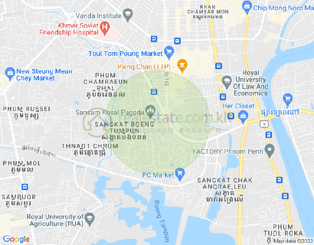 Mapa: Boeung Tumpun, Meanchey, Phnom Penh