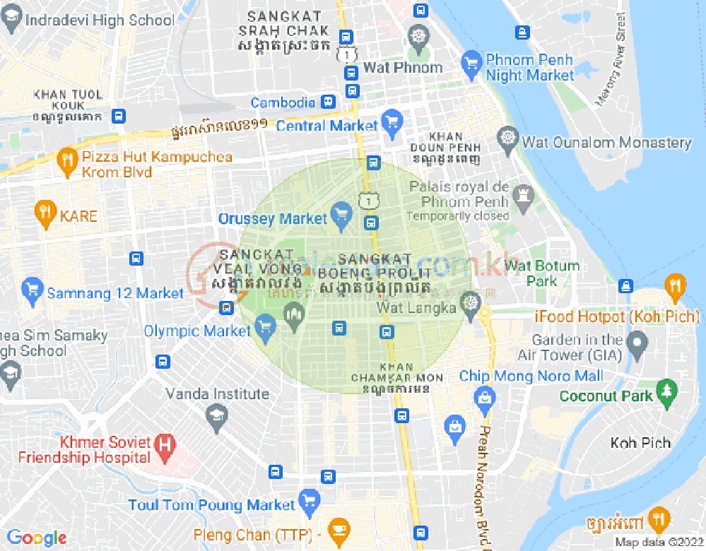 ផែនទី បឹងព្រលិត, ៧ មករា, ភ្នំពេញ