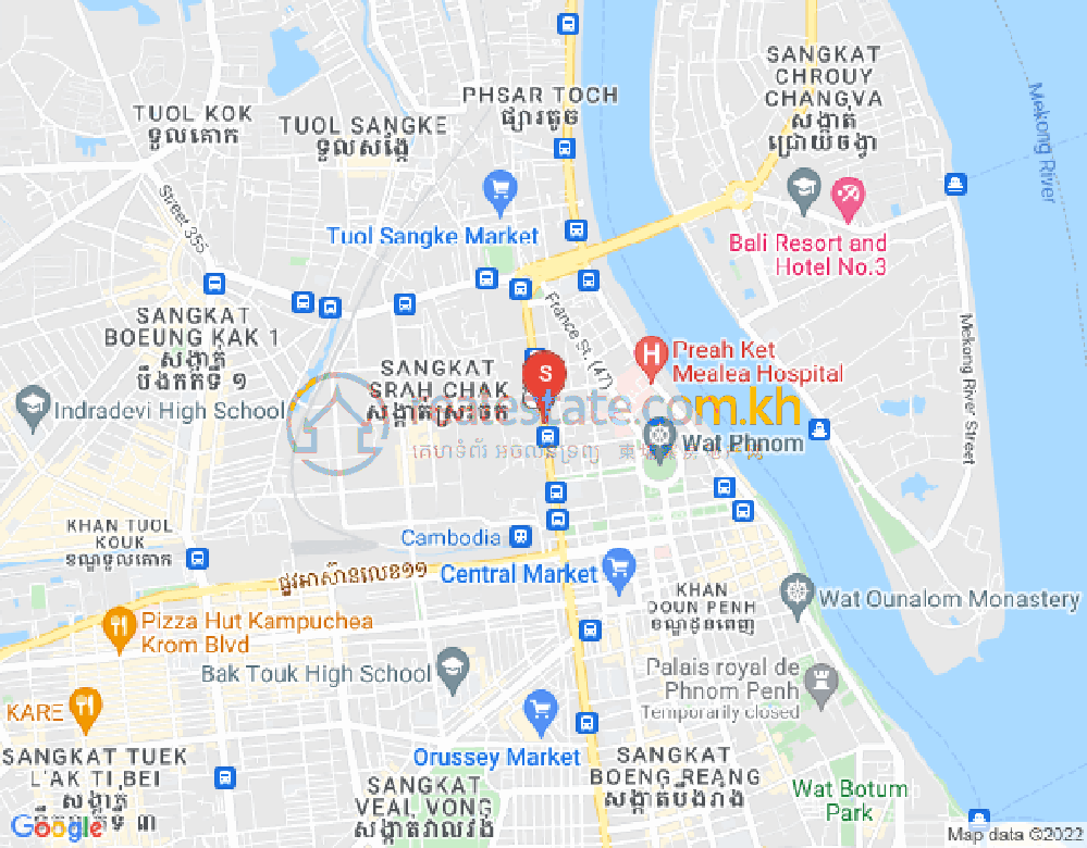 斯拉甲, 隆边区, 金边地图