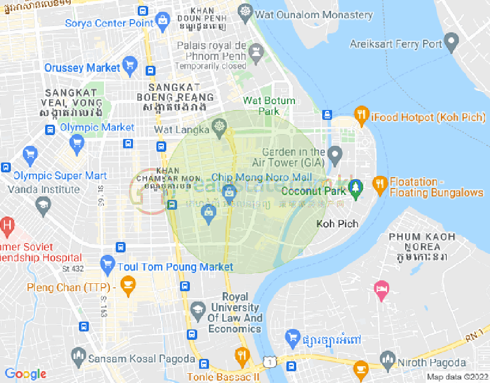 Map of The Heartland Condominium