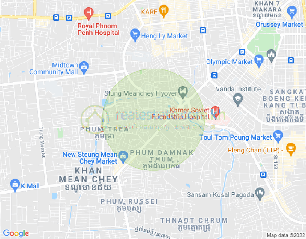 Map of Phnom Penh