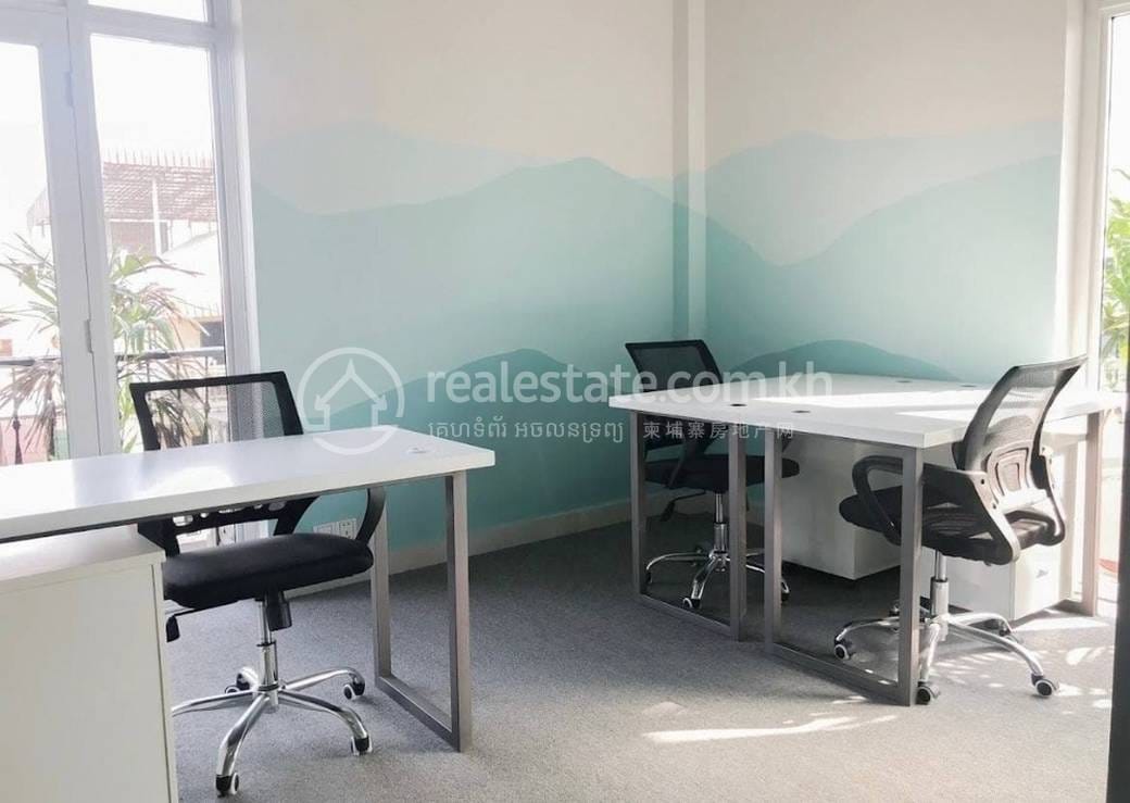 Chamkarmon办公物业出租，位于Boeung TrabekChamkarmon，价格$350