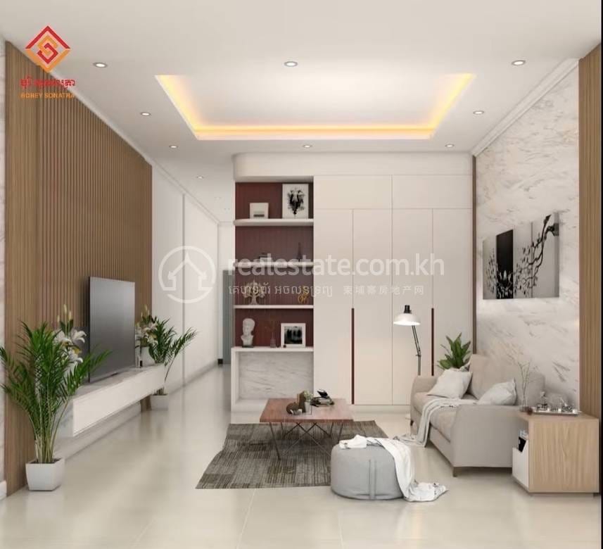 Borey Sonatra | 50 sqm Living Size Link House For Sale in Chbar Ampov