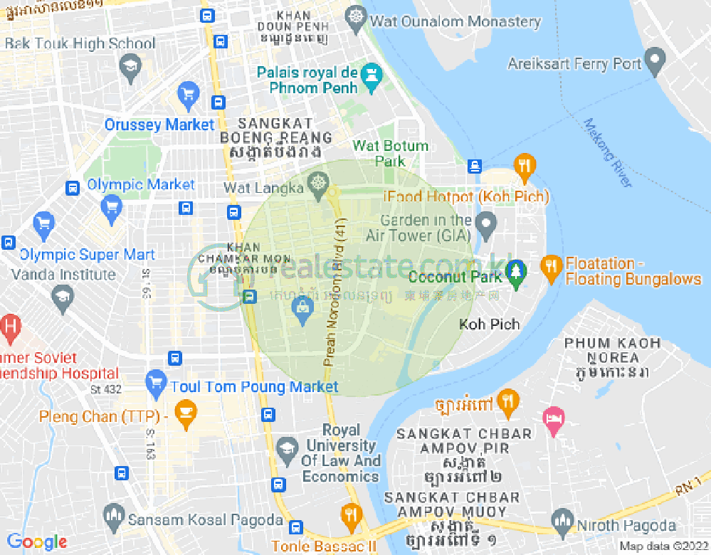 แผนที่ BKK 1, บึงเกงกอง, พนมเปญ