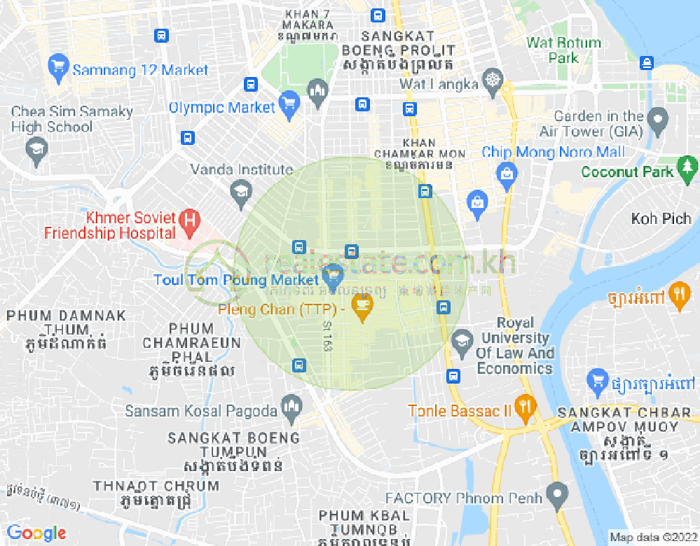 แผนที่ ตวลตุมปุง 1, จัมการมอน, พนมเปญ