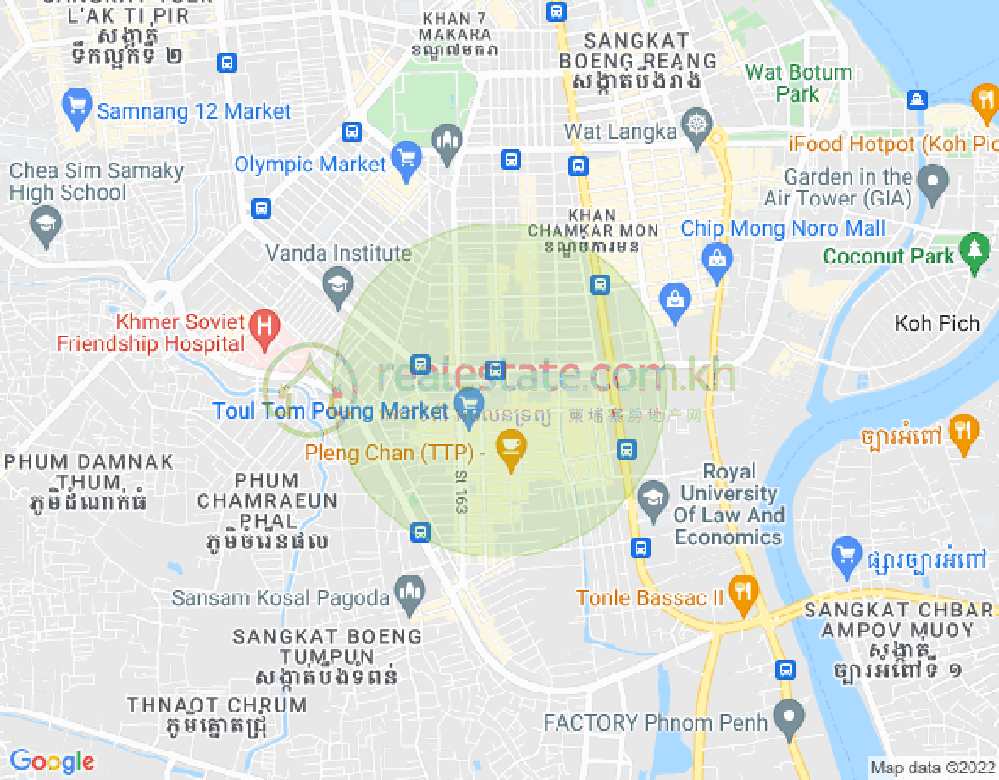 แผนที่ ตวลตุมปุง 1, จัมการมอน, พนมเปญ