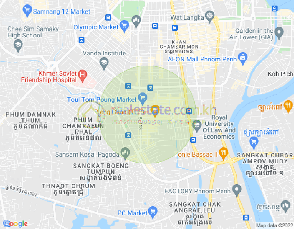 แผนที่ ตวลตุมปุง 1, จัมการมอน, พนมเปญ