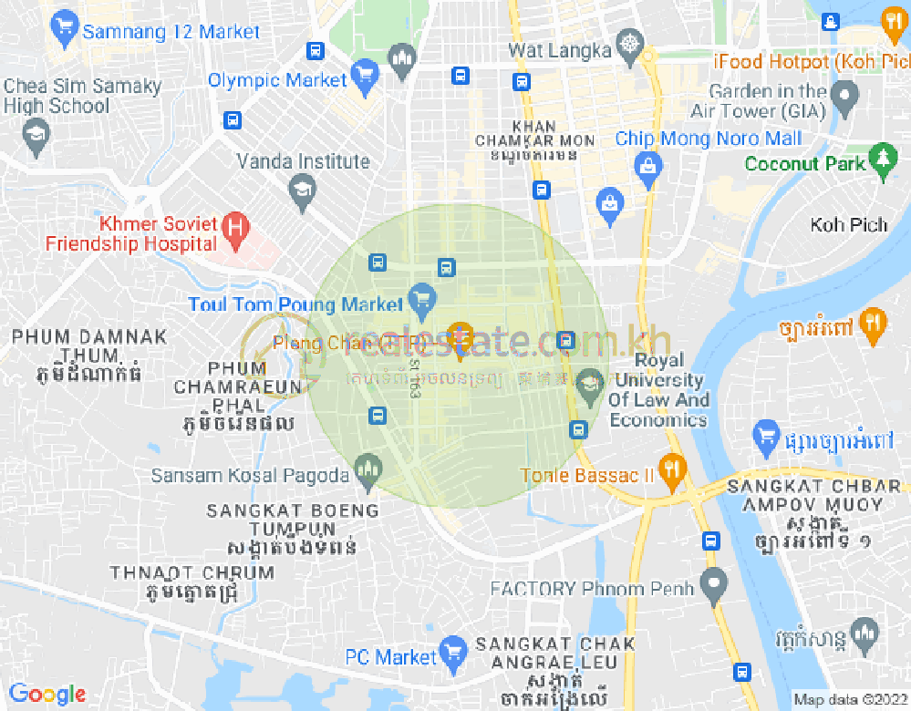 แผนที่ ตวลตุมปุง 1, จัมการมอน, พนมเปญ