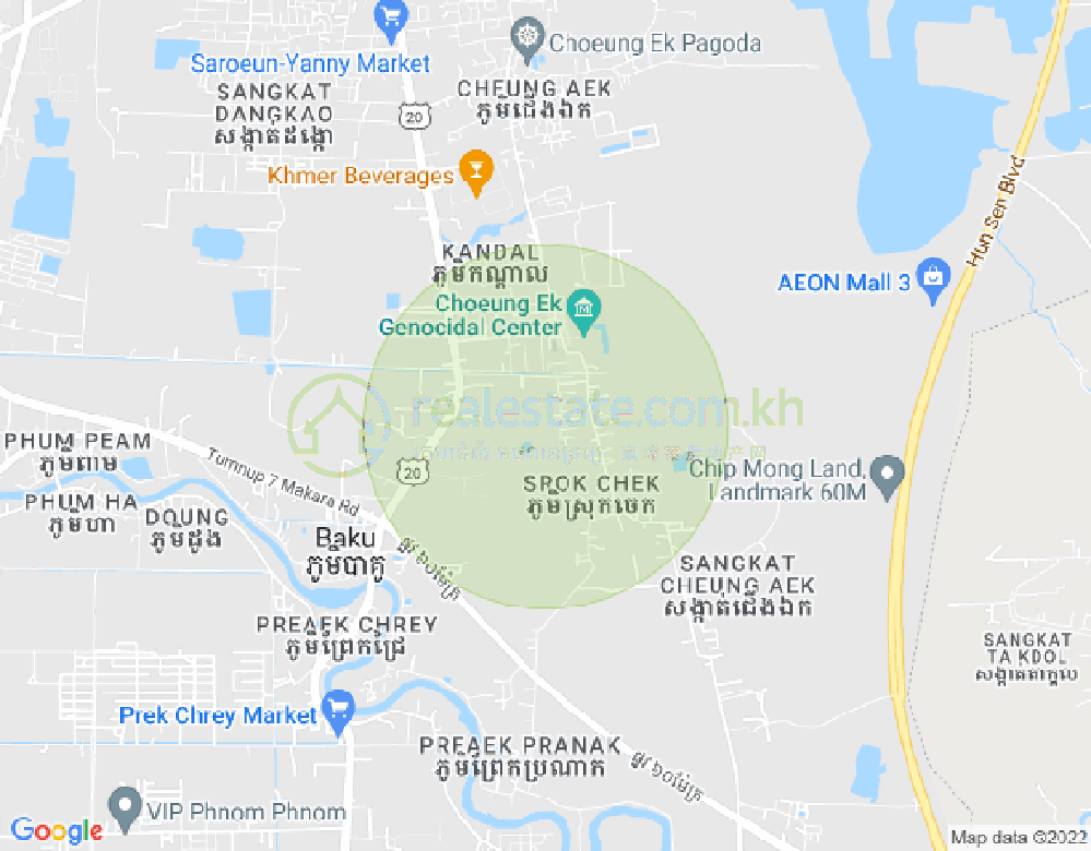 Mapa: Borey HP Project 2 Toul Pongro