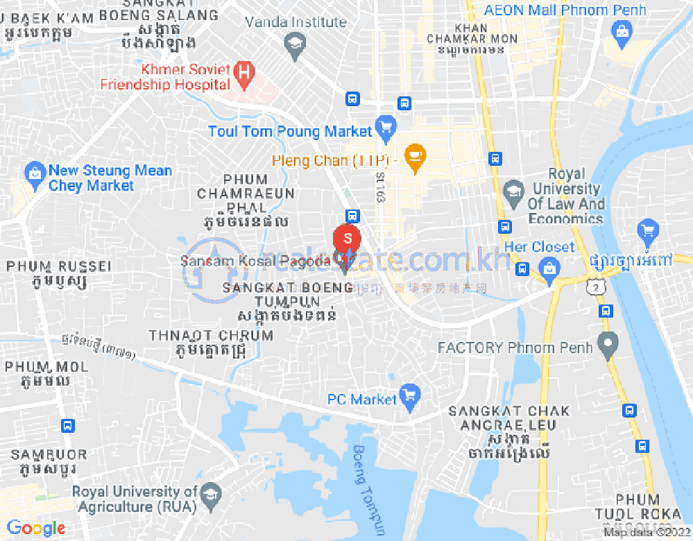 แผนที่ บึงตุมปุน 2, เมียนเจ็ย, พนมเปญ