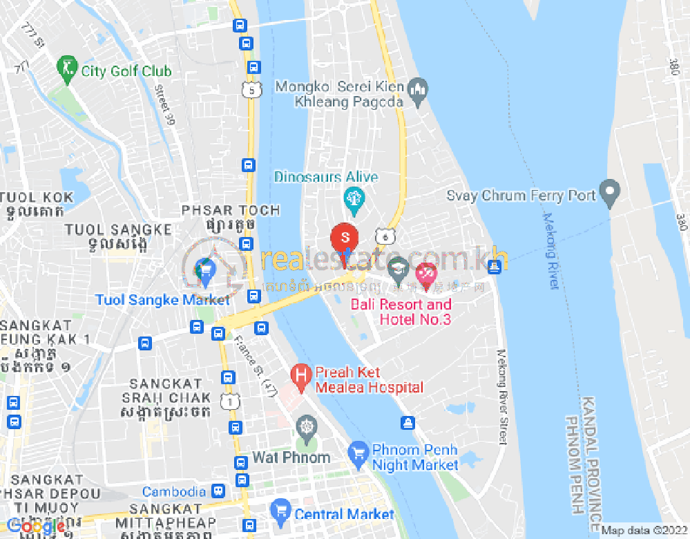 Mapa: Chroy Changvar, Phnom Penh