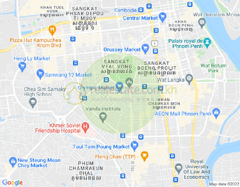Carte de Olympic, Boeng Keng Kang, Phnom Penh