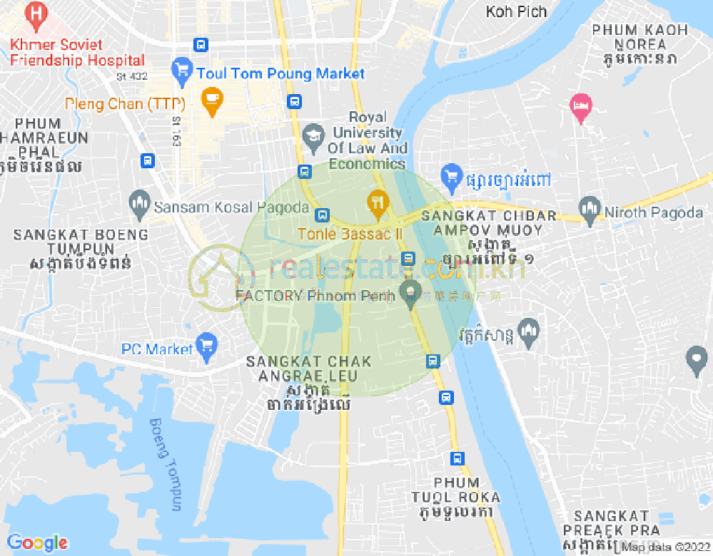 Carte de Chbar Ampov I, Chbar Ampov, Phnom Penh