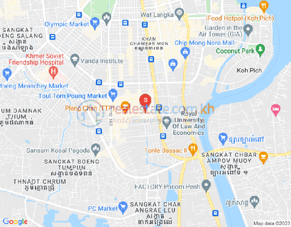 万禾密分区, 占卡蒙, 金边地图