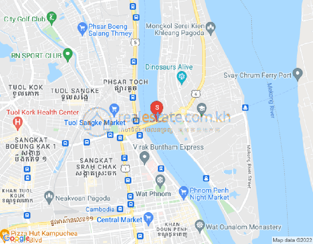 ផែនទី ជ្រោយចង្វារ, ភ្នំពេញ
