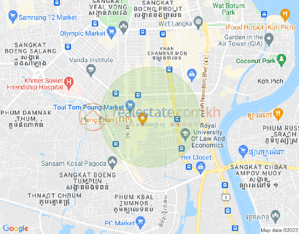 แผนที่ ตวลตุมปุง 1, จัมการมอน, พนมเปญ