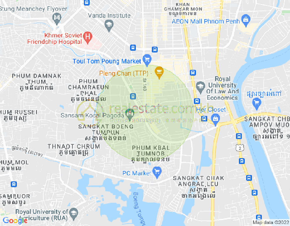 ផែនទី ទួលទំពូង២, ចំការមន, ភ្នំពេញ