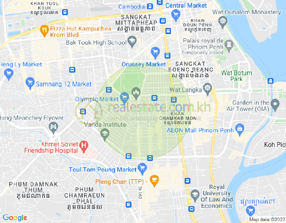 292, 奥林匹克, 波哥堪, 金边地图