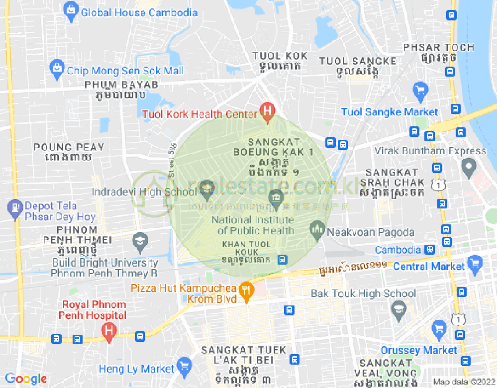 宣城2, 堆谷区, 金边地图