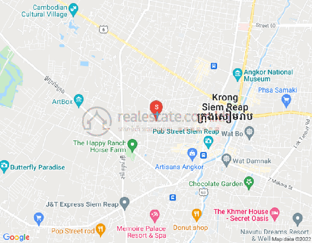 Mapa: Svay Dankum, Siem Reap