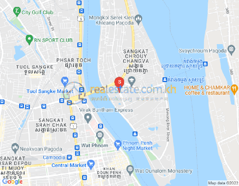 Map of Chroy Changvar, Phnom Penh