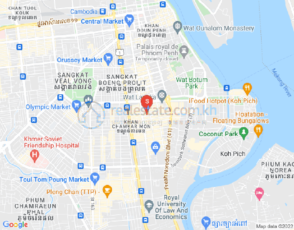 ផែនទី បឹងកេងកង១, បឹងកេងកង, ភ្នំពេញ