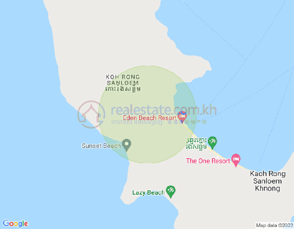Map of Koh Rong Samloem Island