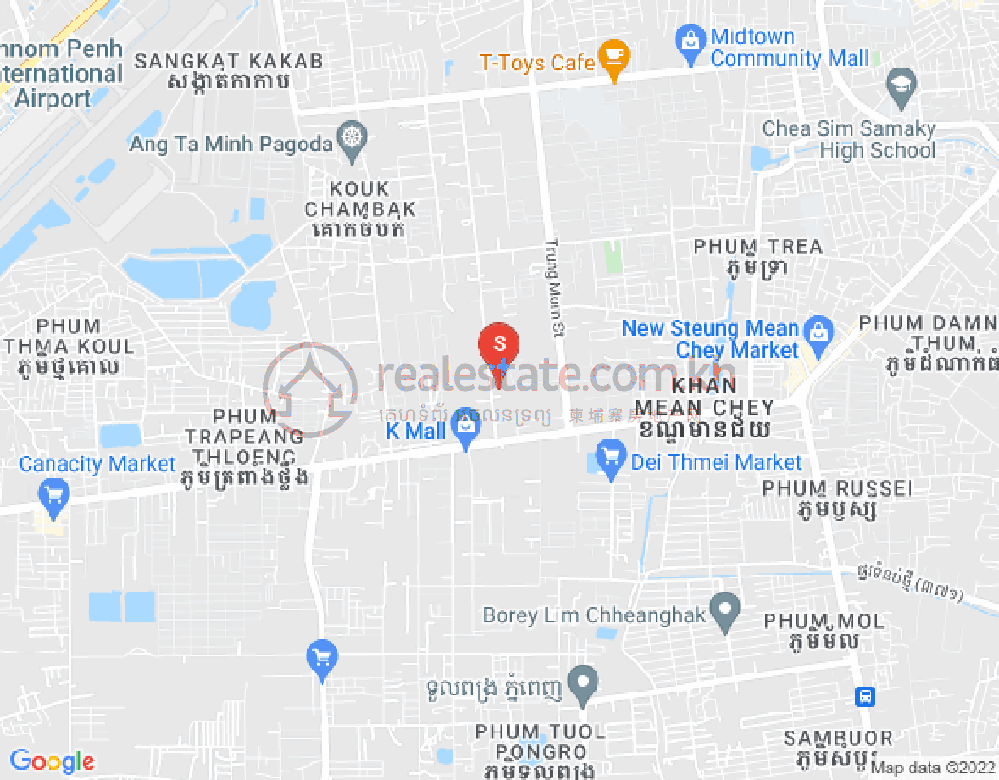 Map of Tuek Thla, Sen Sok, Phnom Penh