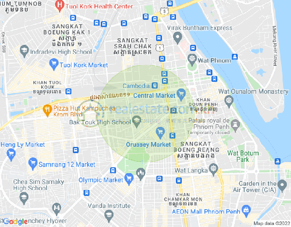 Carte de Ou Ruessei 4, 7 Makara, Phnom Penh