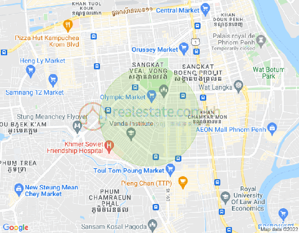 Carte de Olympic, Boeng Keng Kang, Phnom Penh