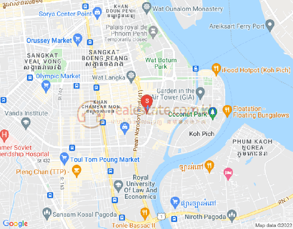 Map of Kakab 1, Por Sen Chey, Phnom Penh