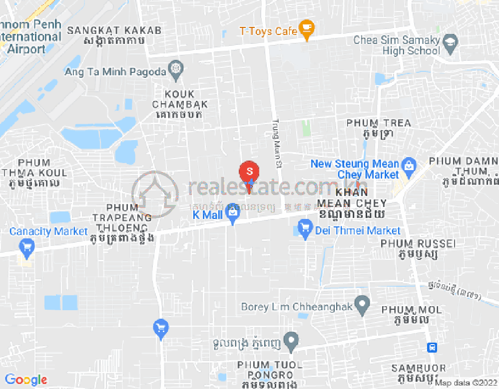 Map of Tuek Thla, Sen Sok, Phnom Penh