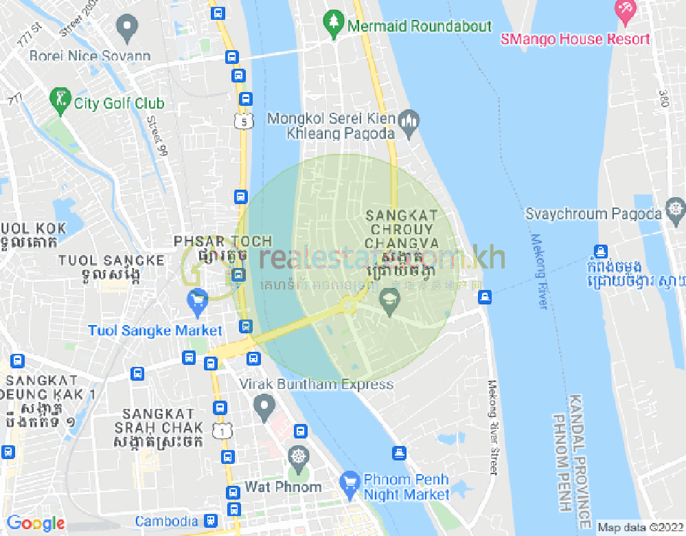 Mapa: Chroy Changvar, Phnom Penh