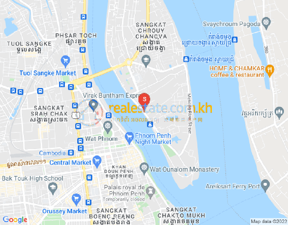 Mapa: Preaek Lieb, Chroy Changvar, Phnom Penh