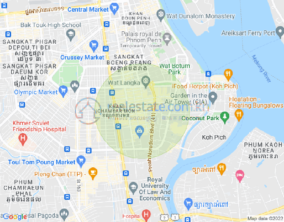 ផែនទី បឹងកេងកង១, បឹងកេងកង, ភ្នំពេញ