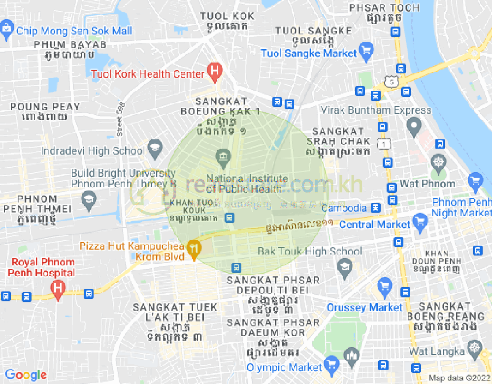 แผนที่ 616 616, บึงกัก 2, ตuolโกก, พนมเปญ